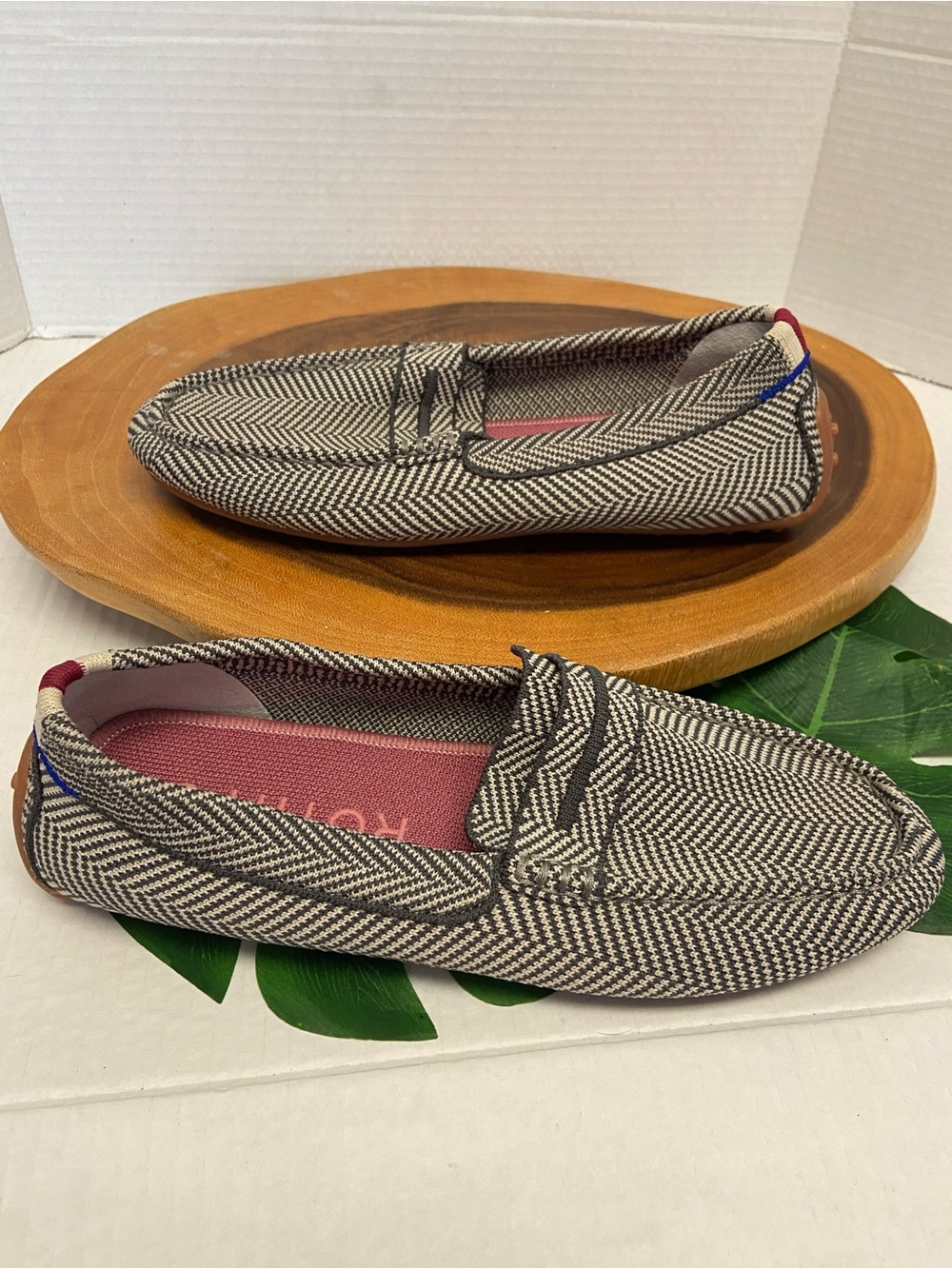 ROTHYS Grey Daily Driver Penny loafer